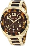 Michael Kors Tribeca Tortoise Acetate and Stainless Steel Brown Dial Watch
