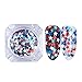 BORN PRETTY 1.2g Glitter Star Nail Sequins Flakies Blue Red White Nail Art Paillette