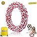 Qiaovi L/XL Dog Rope Toys, 100% Cotton Indestructible Big Dog Chew Toys for Large Dogs Aggressive Chewers,Puppy Training Toy for 100Lbs Large Breeds