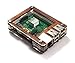 C4Labs Zebra Case for Raspberry Pi 3B+, 3, 2, 2B and B+ Heat Sinks and Power Cord Included-Wood