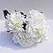 Wintop Artificial Hydrangea Flower 5 Big Heads Bounquet -White