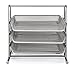 Mindspace Desk Organizer Paper Tray with 3 Tier Desktop File Organizer | Office Organizer & Stacking File Holder, Document Organization for Desk | The Mesh Collection, Silver