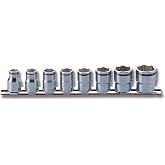 Ko-ken RS3450M/8 3/8 Sq. Dr. Socket set 8mm-19mm Nut Grip 200mm 8 pieces