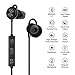 aROTaO Bluetooth Headphones Wireless 4.1 Magnetic Earbuds In-Ear Sweatproof Sports Earphones AptX Stereo with Mic Secure Fit for Running, Workout and Gym (Black)