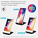 Pansonite QI Wireless Charger, Fast Wireless Charging Pad Stand for iPhone X/8/8 Plus,Nexus 4/5/6/7, Samsung S8/S8+/S7/S7 Edge/S6/S6 Edge+/Note 5 and Other Qi-Enabled Devices (Black)