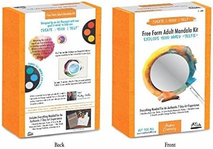 Free Form Adult Art Experience Kit – CREATE YOUR SELF Art Kit – Meaningful Art Experiences – includes supplies &amp; thoughtful directive - fun, diy art for adults – no experience needed