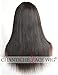 Chantiche Silk Top Spinning Hair Whorl Light Yaki Straight None Lace Wigs With Bangs For Black Women Natural Looking Glueless Indian Remy Human Hair Replacement Full Wig 16Inch #1B