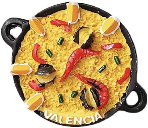 3D Risotto Valencia Spain Refrigerator Fridge Magnet Tourist Souvenirs Handmade Resin Craft Magnetic Stickers Home Kitchen Decoration Travel Gift