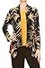 Jostar Women's Mid cut Jacket - Rhinestone Sublimation Long Sleeve Drape Open Front Print Cardigan