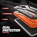 Zizo Static Cover for LG G5 [Military Grade] Case w/ [Built-in Kickstand] Shockproof Impact Dispersion Technology-Black/Orange