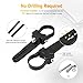 AUXMART Tube Clamps Mounting Brackets for LED Light Bar Work Lights Fog Lights Off Road Lights Fit 1.5