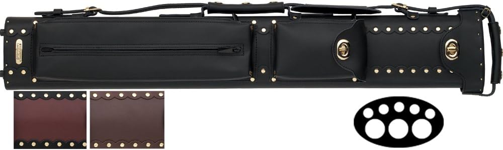 InStroke3 Butt and 5 Shaft Cowboy Pool Cue Cases Color: Mix