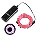 Onite Neon Glowing Strobing Electroluminescent EL Wire Light with Battery Pack Controller for Parties, Halloween, Automotive, Advertisement Decoration (16.4ft, Pink)