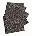 Expressions Vinyl - Black - 9in. x 12in. 5-Pack Glitter Iron-on Heat Transfer Vinyl Sheets