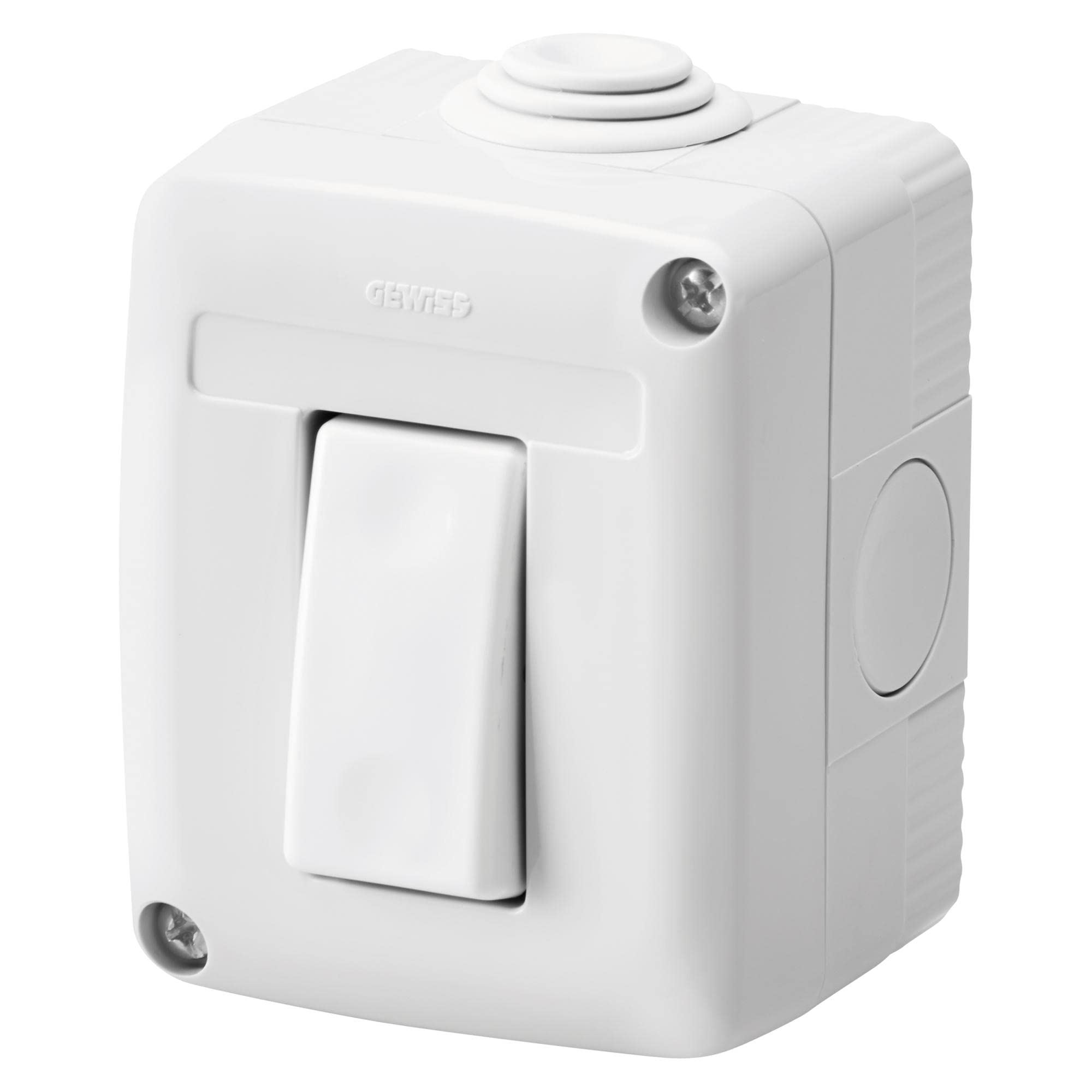 Gewiss Protected System Complete Enclosures, with Unipolar Diverter 16 Ax, IP40, Grey RAL 7035