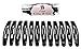 L. Erickson Oblong Metal Cliq Claq Clip & Go 12-Pack - Black