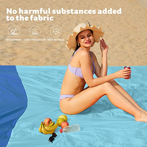 Famstar Nylon Beach Blanket Waterproof Sandproof Oversized,Extra