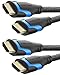 HDMI Cable 15ft (2 Pack), Fospower CL3 Rated (In-Wall Installation) 4K Latest Standard 2.0 UL Listed 18Gbps supports UHD 3D HDR 1080p 2160p and Audio Return