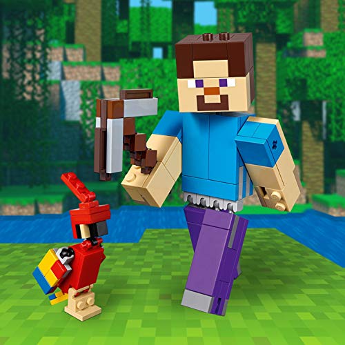 Minecraft Lego 21148 BigFig Steve mit Papagei – Bild 2