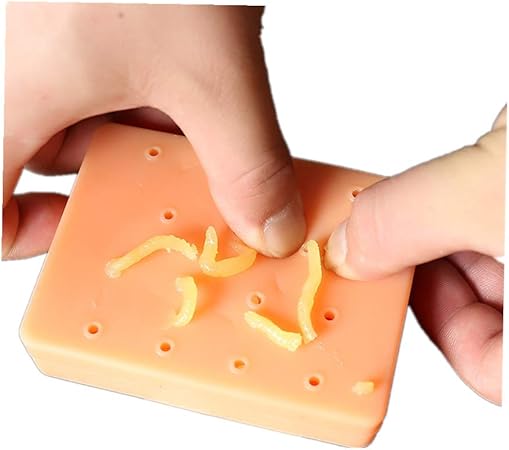 Amazon Catben にきびポッピングおもちゃにきびにきび面白いおもちゃ詰め替えにきび膿柔らかいストレス緩和ギフト用キッズ大人 黄 スクイーズ おもちゃ