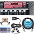BOSS RC-300 Loop Station 3-Track Looper Pedal for Guitars, Bass, Keyboards Bundle with Blucoil 9V AC Adapter, 10-FT Balanced XLR Cable, 2x Patch Cables, 4x Guitar Picks, and 5x Cable Ties