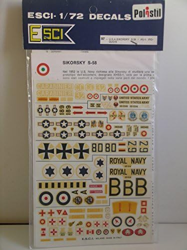 Esci Decals----1/72 Scale Decals for the US Sikorsky & HU-1 Iroquois