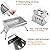 Small Charcoal BBQ Grill 36â€ Collapsible Stainless Steel for Camping Tailgating and Picnic