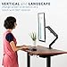 VIVO Black Articulating Single Pneumatic Spring Arm Clamp-on Desk Mount Stand | Fits 1 Monitor Screen 17 to 27 inches with Max VESA 100×100 (STAND-V101O)thumb 4