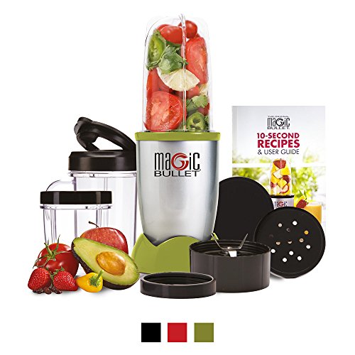 [- The Original Magic Bullet Blender, Mixer & Food Processor 11-Piece Set (Green) (As Seen on H