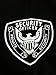 HPU Security Polo Shirt Deluxe 100% Cotton Pre-Shrunk Black with White Letters (L)