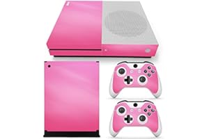 Gam3Gear Pink Vinyl Decal Protective Skin Cover Sticker for Xbox One S Console & Controller