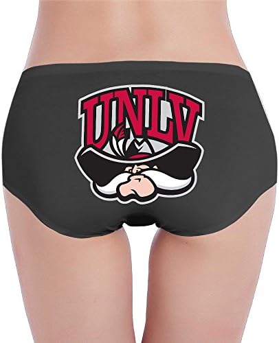Masha Unlv Logo Alluring For Women's Low-Waist Panties Knickers Size M Black