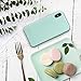 SURPHY Designed for iPhone Xs Case and for iPhone X Case with Microfiber Lining, Thickened Liquid Silicone Phone Case for iPhone X XS 5.8 inches, Mint Green