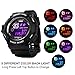 Aposon Mens S-Shock Military LED Digital Quartz Watch Water Resistant Sport Watches Multifunctional - White