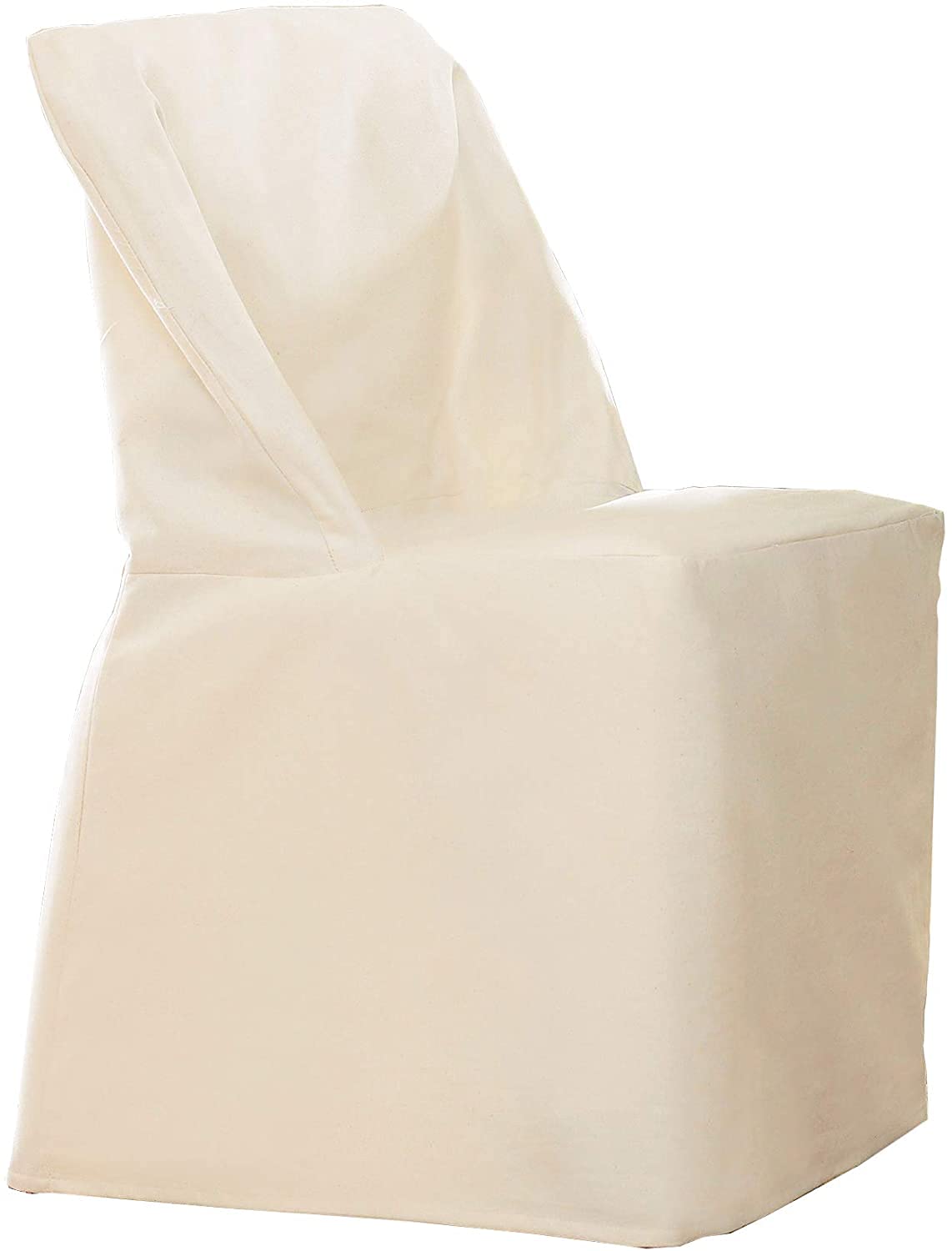 Photo 1 of SureFit Cotton Duck Fabric Folding Chair Slipcover, Natural