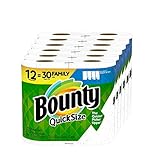 Quick-Size Paper Towels, White, 12 Family Rolls