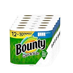 Quick-Size Paper Towels, White, 12 Family Rolls