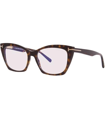 Amazon.com: Tom Ford FT 5709-B BLUE BLOCK Grey Havana 54/17/140
