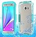 Galaxy S7 Edge Waterproof Case, AICase® Armor Dust Proof Shockproof Snow Proof Case Crystal Clear Full Body Protective Cover for Samsung Galaxy S7 Edge (Mint Blue)