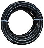 JGB Enterprises Eagle Hose Eaglewash I Wrapped Black Modified Nitrile Pressure Washer Hose Assembly, 3/8" NPT Male X NPT Male Swivel with Guards, 4000 psi Maximum Pressure, 100' Length, 3/8" Hose ID