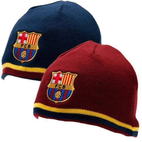 FC Barcelona Reversible Knitted Hat - Barca Beanie ...