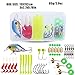 YONGZHI Kids Fishing Ice Fishing Pole, Portable Telescopic Rod and Reel Combo Kit - with Spincast Fishing Reel Tackle Box for Boys, Girls, Youth