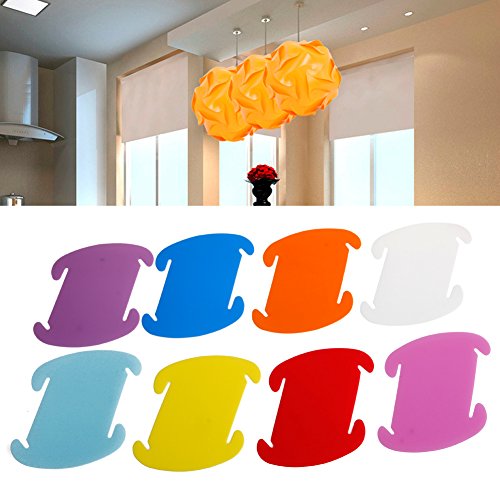 30X Elements Modern IQ Puzzle Jigsaw Light Lamp Shade Ceiling Lampshade DIY Hot (Dark Blue) - Thumbnail 3