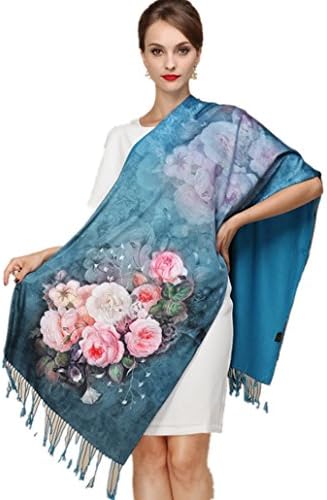 Silk Scarves Thick Autumn and Winter Scarves Female Long Section of Double-sided Brushed Scarf (ZHENGYANG-6)