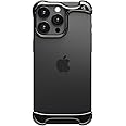 Arc Pulse Compatible with iPhone 16 Pro Phone Case (2024), Minimalist Protective Shock Absorption Aerospace Grade Aluminum Shells + Elastomer Inlays Easy Fit 6.3 inch (Aluminum Polished Graphite)