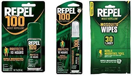 Repel Mosquito Repellent Value Travel Bundle Wipes Pump & Pen