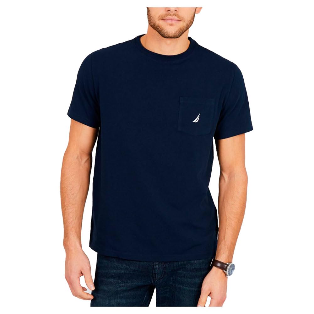 Nautica Men's Big & Tall Solid Crew Neck