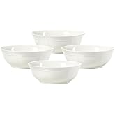 Mikasa French Countryside Cereal Bowl, 7-Inch, Set of 4, White - F9000-421