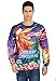 RAISEVERN 3d Funny Lightning Flash Dinosaur Dragon Design Hip Hop Humor Pullover Sweater Sweatshirt For Ugly Christmas, 2017 Style Christmas Dragon 1, XX-Large