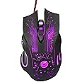 fewhack Wired Gaming Mouse, Colorful Glare High Precision Gaming Mouse Colorful for Business, Office, Home, Desktop, Laptop,Computer Accessories - Color Changing Muse, 1pc